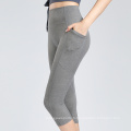 En stock de sport leggings hautes taies de la taille haute poche fitness pantalon de yoga avec poche le leggage de yoga stretchy